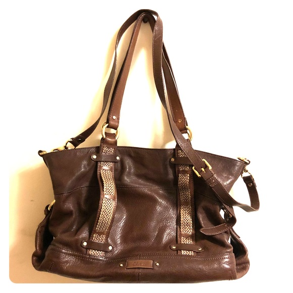 High Quality leather Cole Haan purse in chocolate - Picture 1 of 5